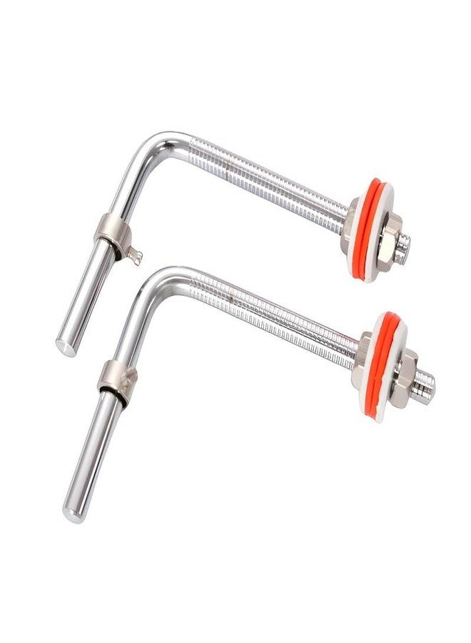 طقم مفصلات مقعد المرحاض من كوبي لاين | مفصلات براغي غطاء مقعد المرحاض من الفولاذ المقاوم للصدأ، نوع L، لأغطية مقاعد المراحيض الأوروبية، طقم إصلاح، قطع غيار، ملحقات لأغطية مقاعد المراحيض الغربية، قطعتان